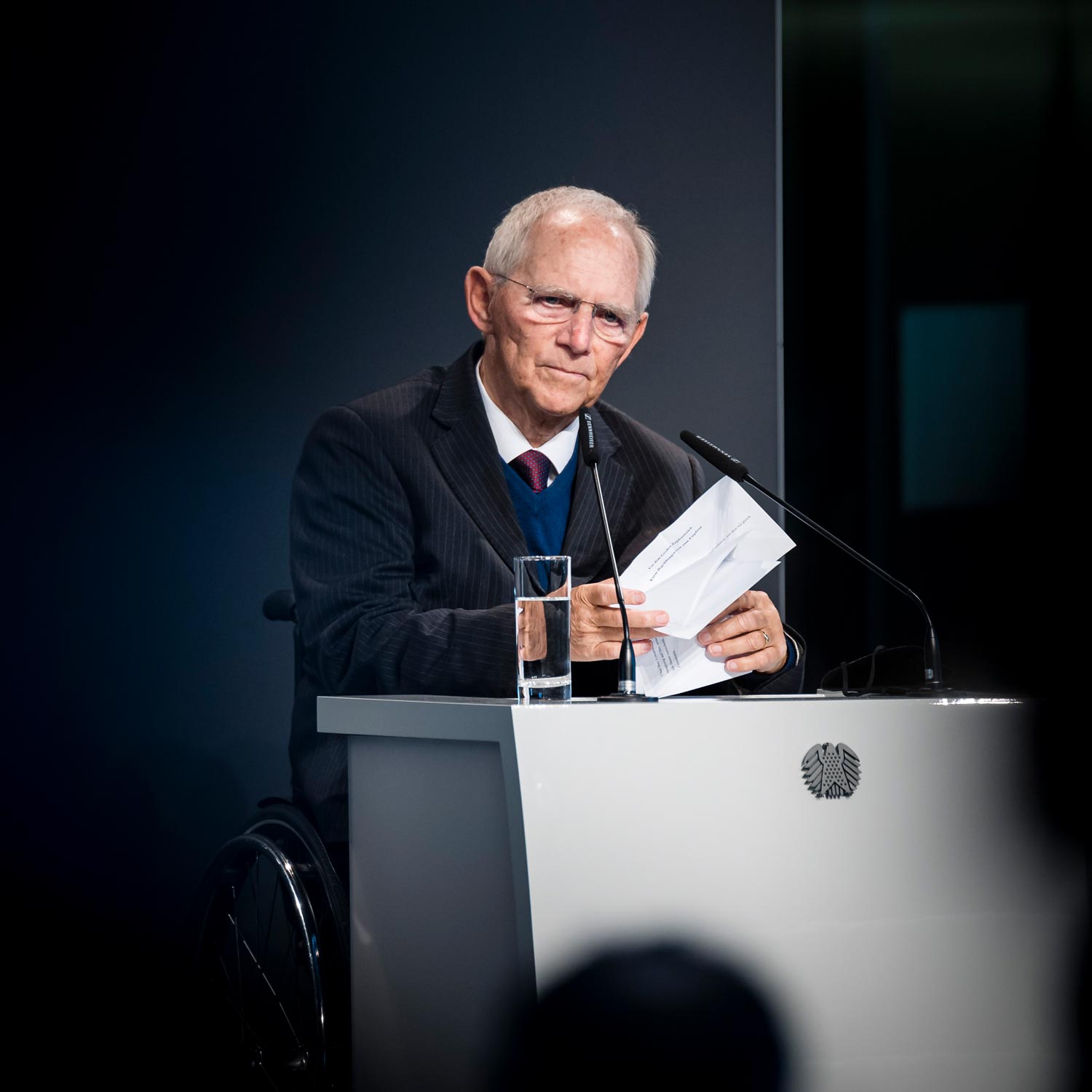 "Aber 2025 isch dann over": Born in 1942, Schäuble became politicized in the Bundestag in 1972. © Deutscher Bundestag / Felix Zahn / photothek