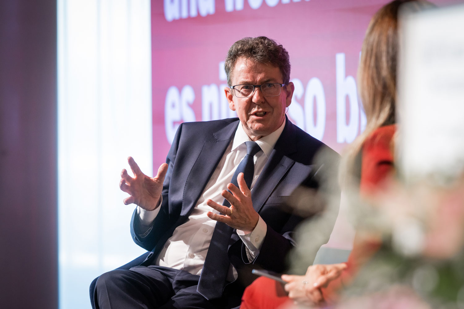 Federal Councilor Albert Rösti at the Wirtschaftspodium Schweiz, 3 April 2025.