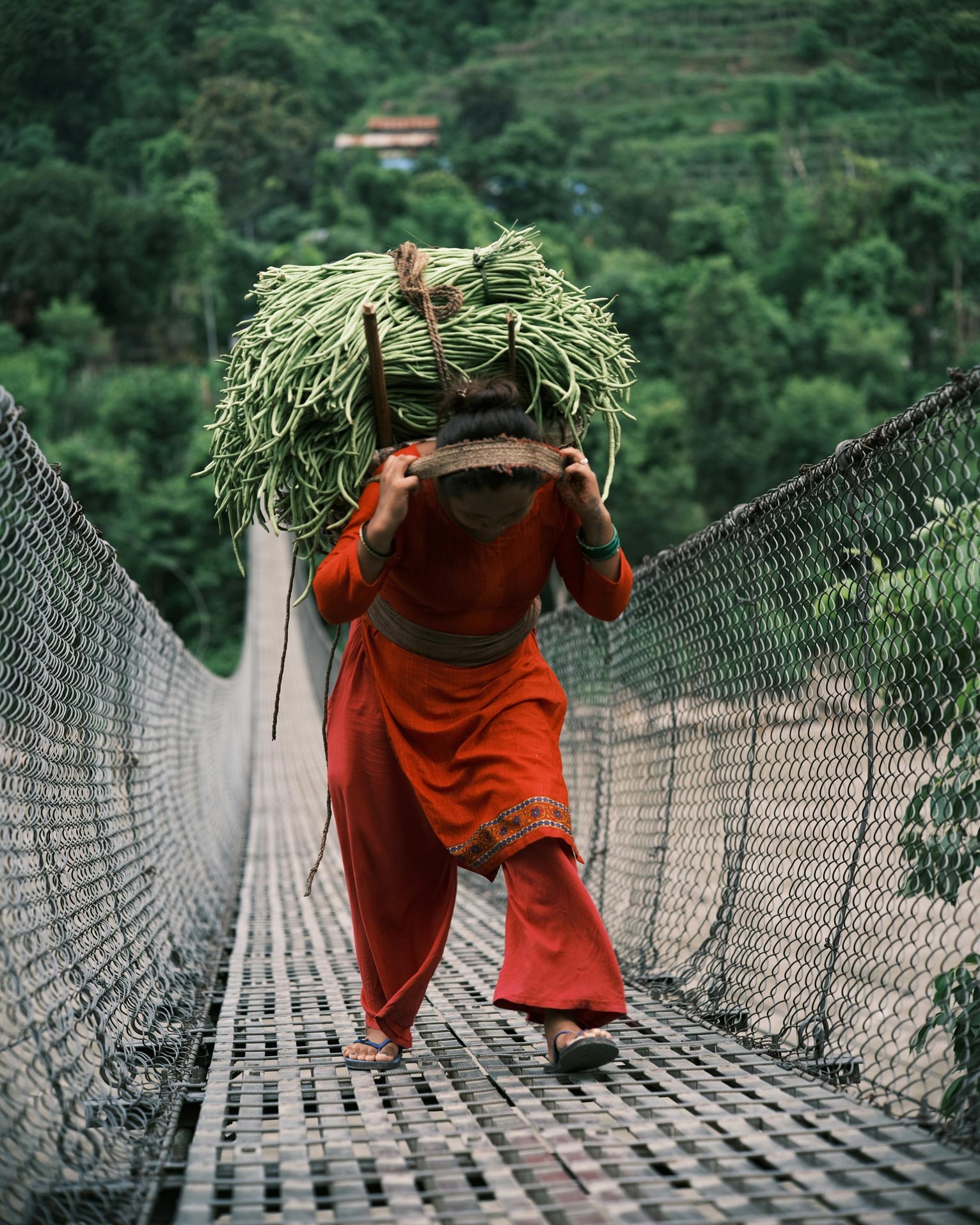 Suspension bridges in Nepal greatly improve the living conditions of the local population. (Image by Hua Ling via Unsplash)