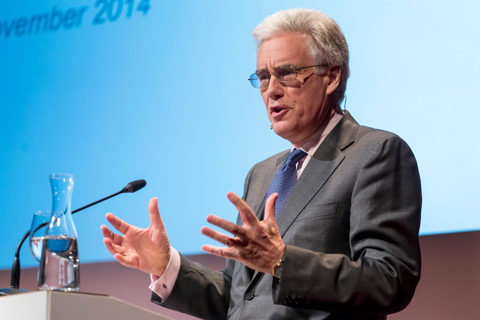 Lord Adair Turner during his opening speech