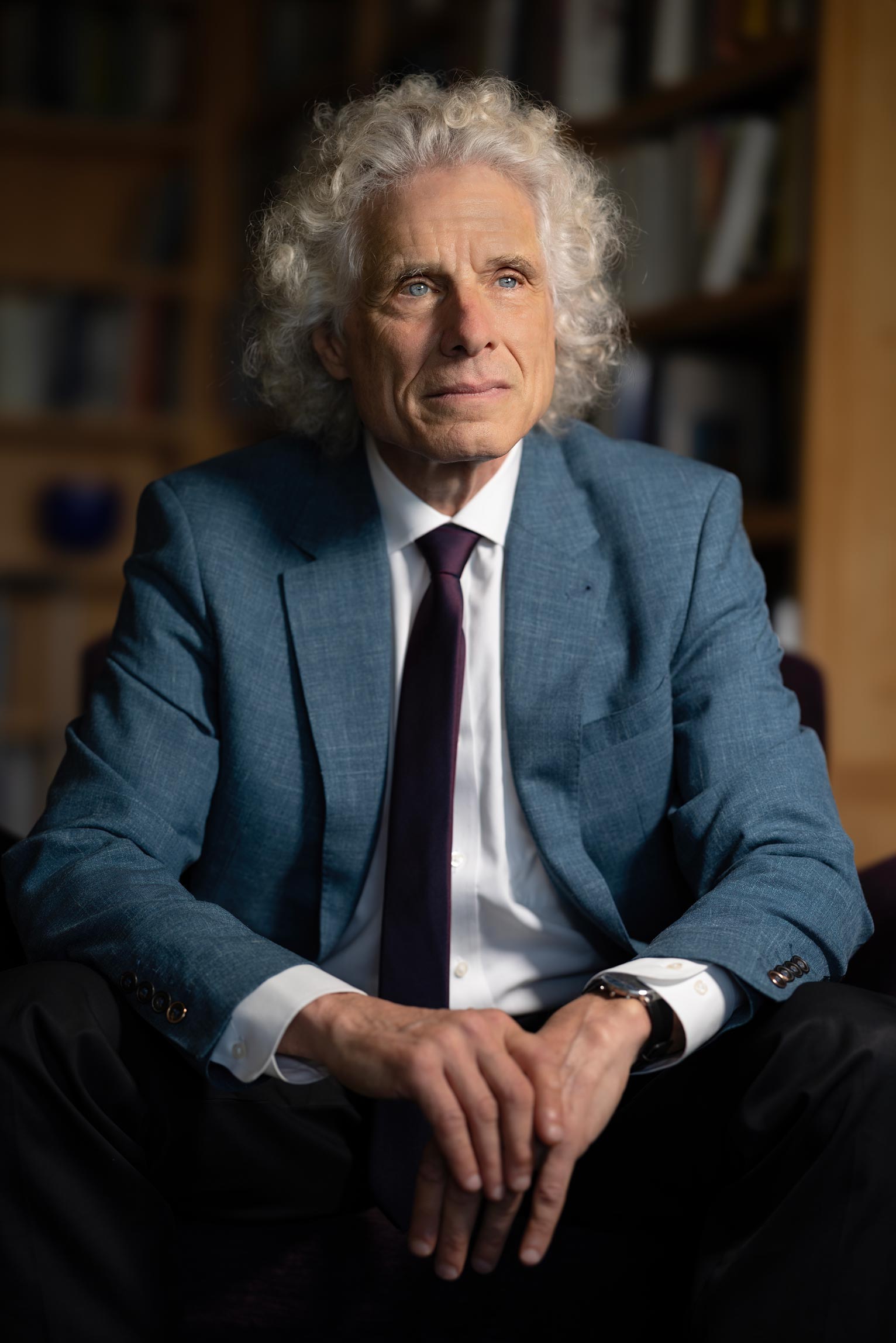 Steven Pinker bases his confidence on data: “I don’t think of myself as an optimist.” © Christopher Michel / Wikipedia