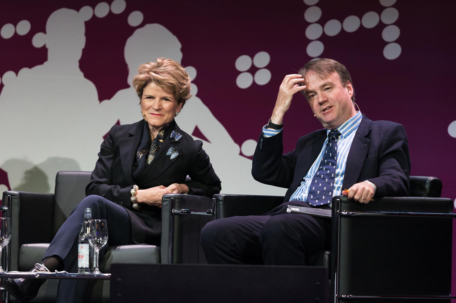 State Secretary Marie-Gabrielle Ineichen-Fleisch (SECO) and Prof. Kevin O’Rourke (University of Oxford).